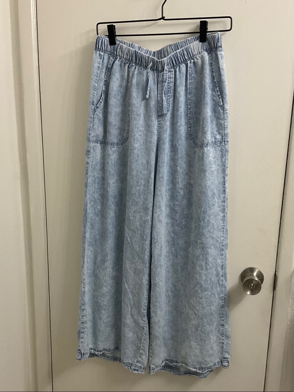 Splendid Light Blue Wide-Leg Denim Pants